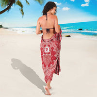 Red Paisley Sarong Skull Gangster - Wonder Print Shop