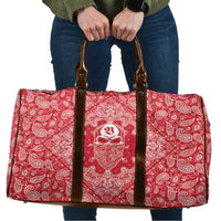 Red Paisley Travel Bag Skull Gangster - Wonder Print Shop