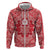 Red Paisley Zip Hoodie Skull Gangster - Wonder Print Shop
