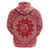 Red Paisley Zip Hoodie Skull Gangster - Wonder Print Shop