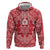 Red Paisley Zip Hoodie Skull Gangster - Wonder Print Shop