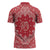 Red Paisley Zipper Polo Shirt Skull Gangster - Wonder Print Shop