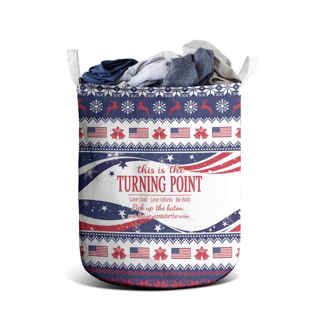 This is The Turning Point Laundry Basket Patriotic American - Wonder Print Shop