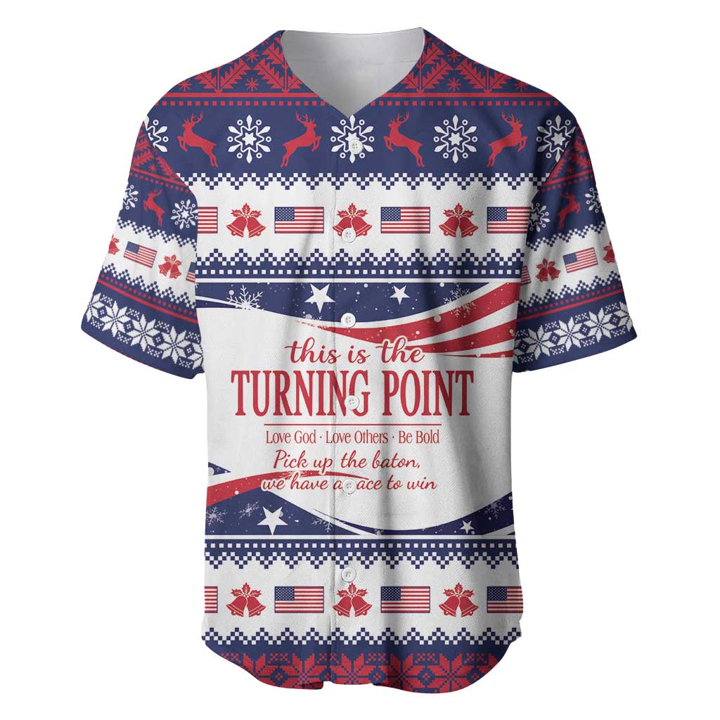 This is The Turning Point Baseball Jersey Patriotic American - Wonder Print Shop