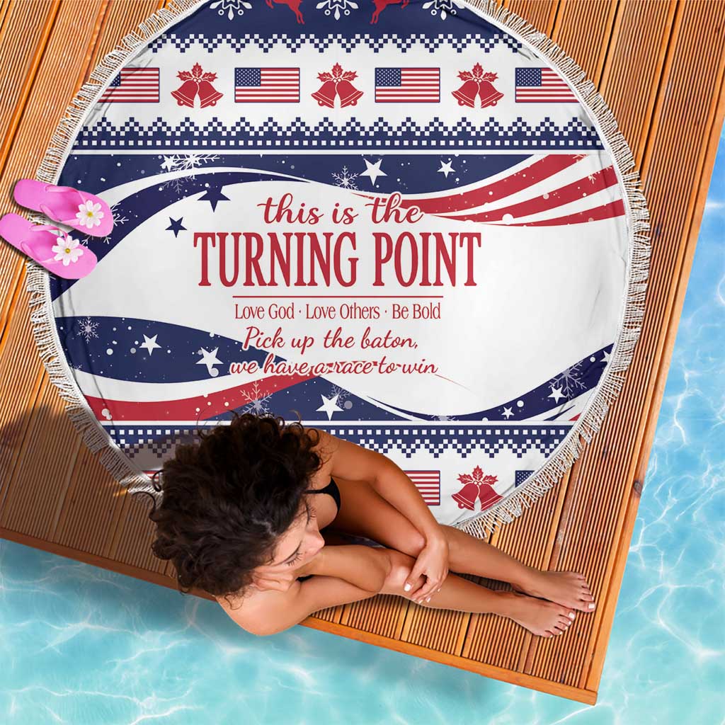 This is The Turning Point Beach Blanket Patriotic American - Wonder Print Shop