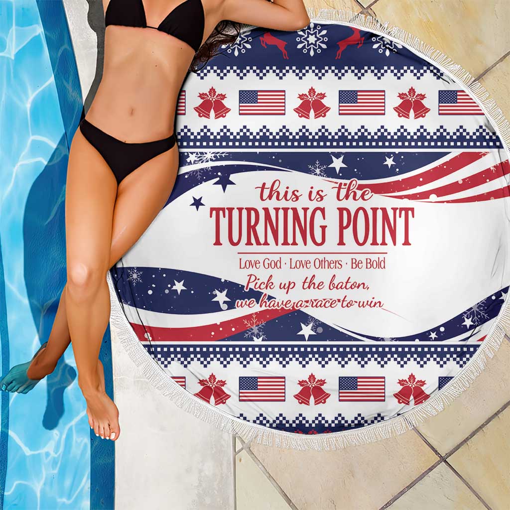 This is The Turning Point Beach Blanket Patriotic American - Wonder Print Shop