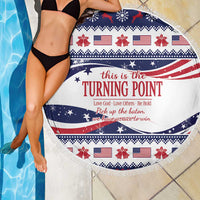 This is The Turning Point Beach Blanket Patriotic American - Wonder Print Shop
