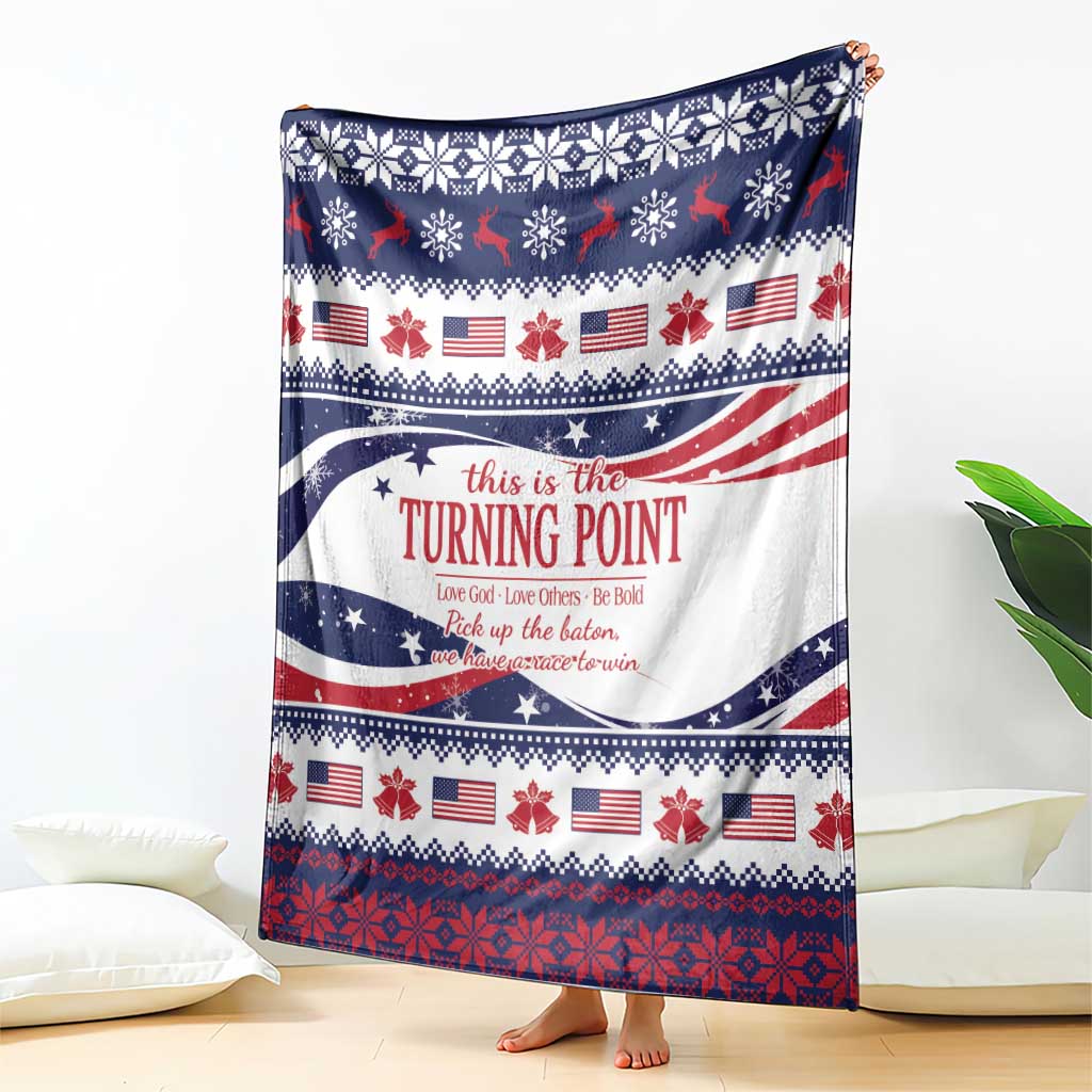 This is The Turning Point Blanket Patriotic American - Wonder Print Shop