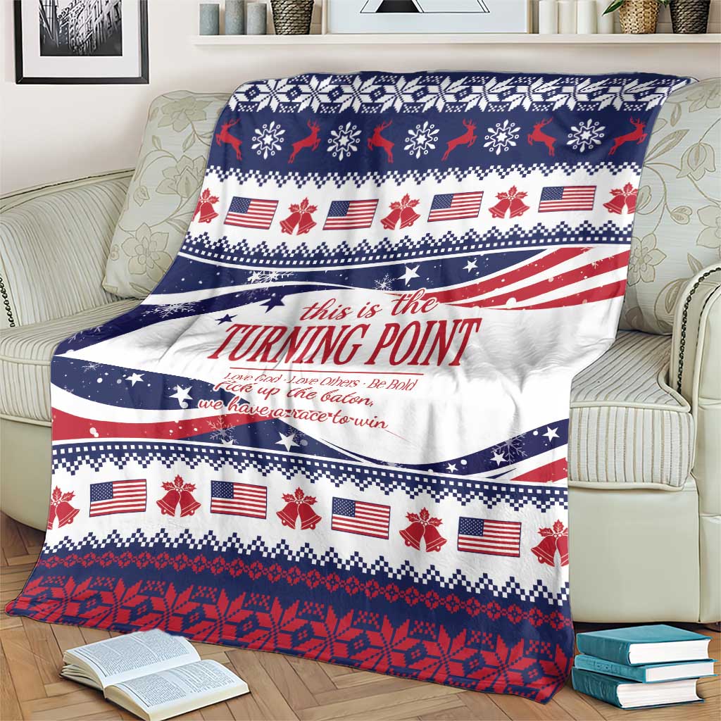 This is The Turning Point Blanket Patriotic American - Wonder Print Shop