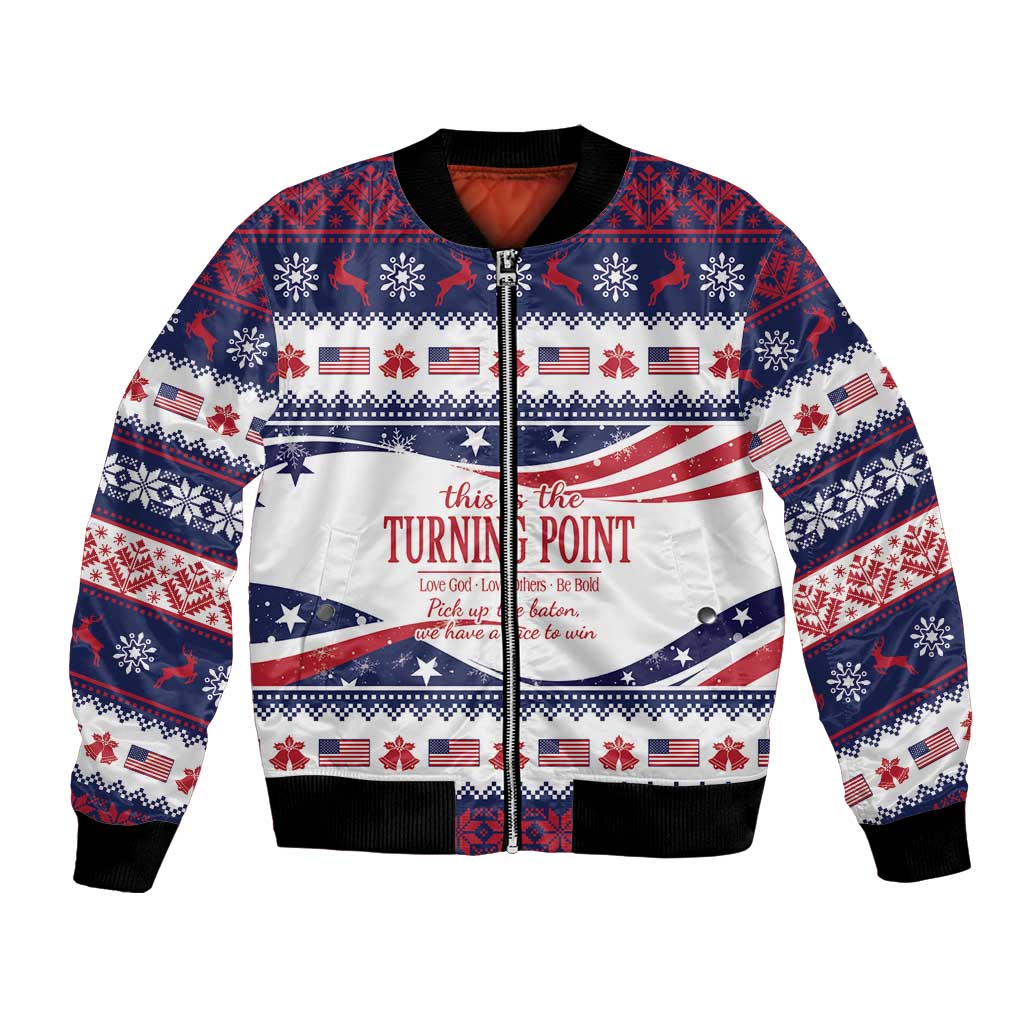 This is The Turning Point Bomber Jacket Patriotic American - Wonder Print Shop