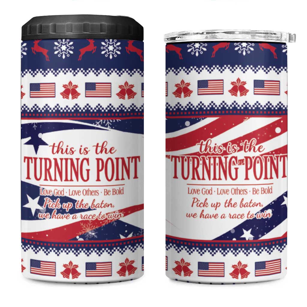 This is The Turning Point 4 in 1 Can Cooler Tumbler Patriotic American - Wonder Print Shop