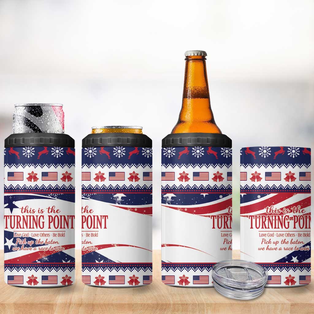This is The Turning Point 4 in 1 Can Cooler Tumbler Patriotic American - Wonder Print Shop