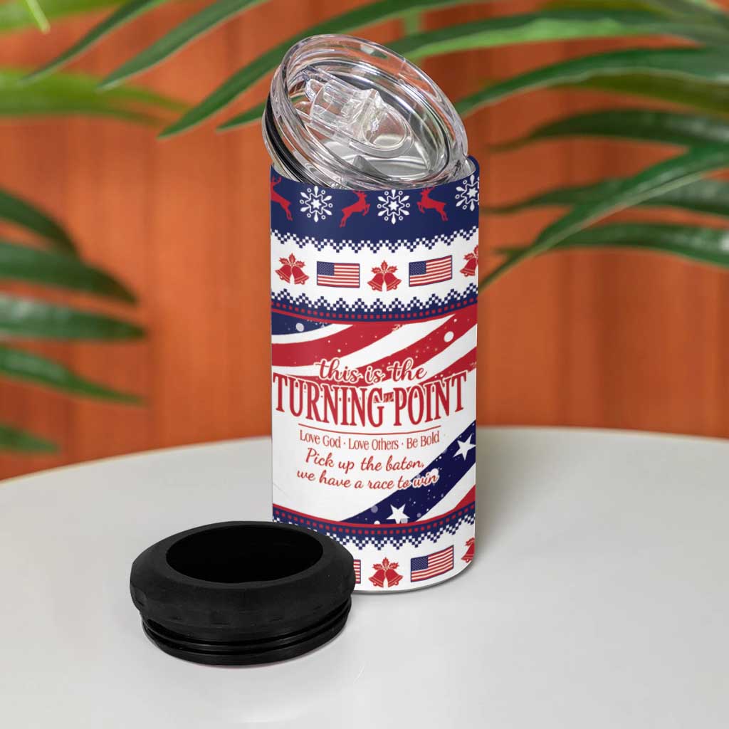 This is The Turning Point 4 in 1 Can Cooler Tumbler Patriotic American - Wonder Print Shop
