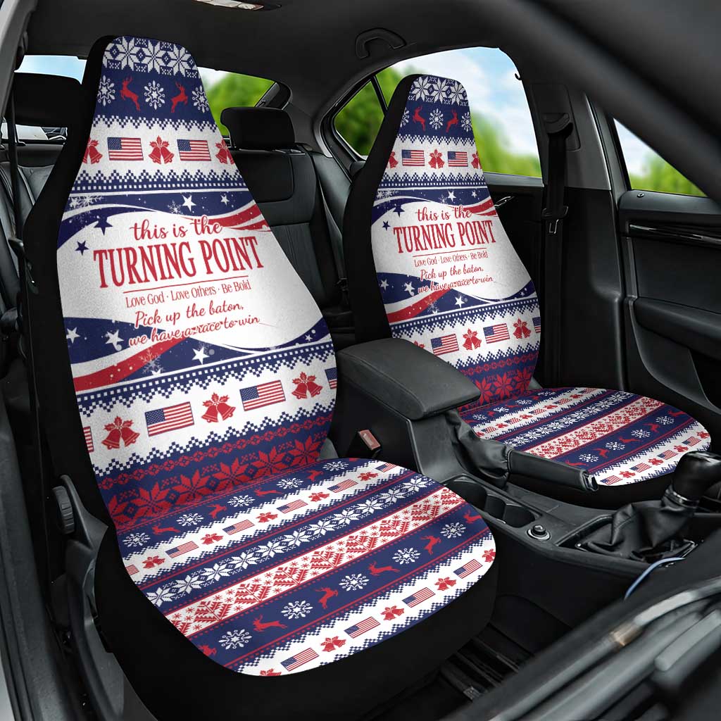 This is The Turning Point Car Seat Cover Patriotic American - Wonder Print Shop