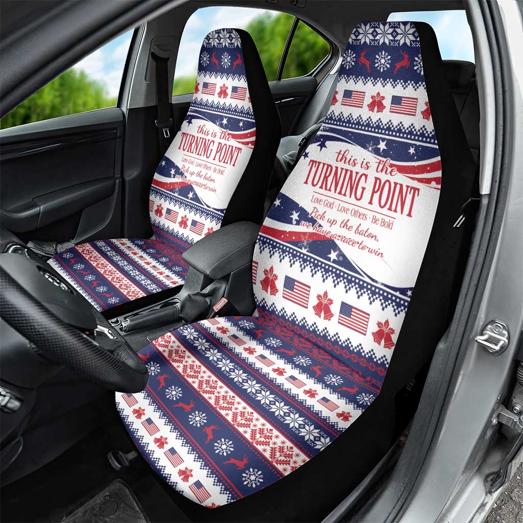 This is The Turning Point Car Seat Cover Patriotic American - Wonder Print Shop