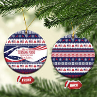 This is The Turning Point Ceramic Ornament Patriotic American - Wonder Print Shop