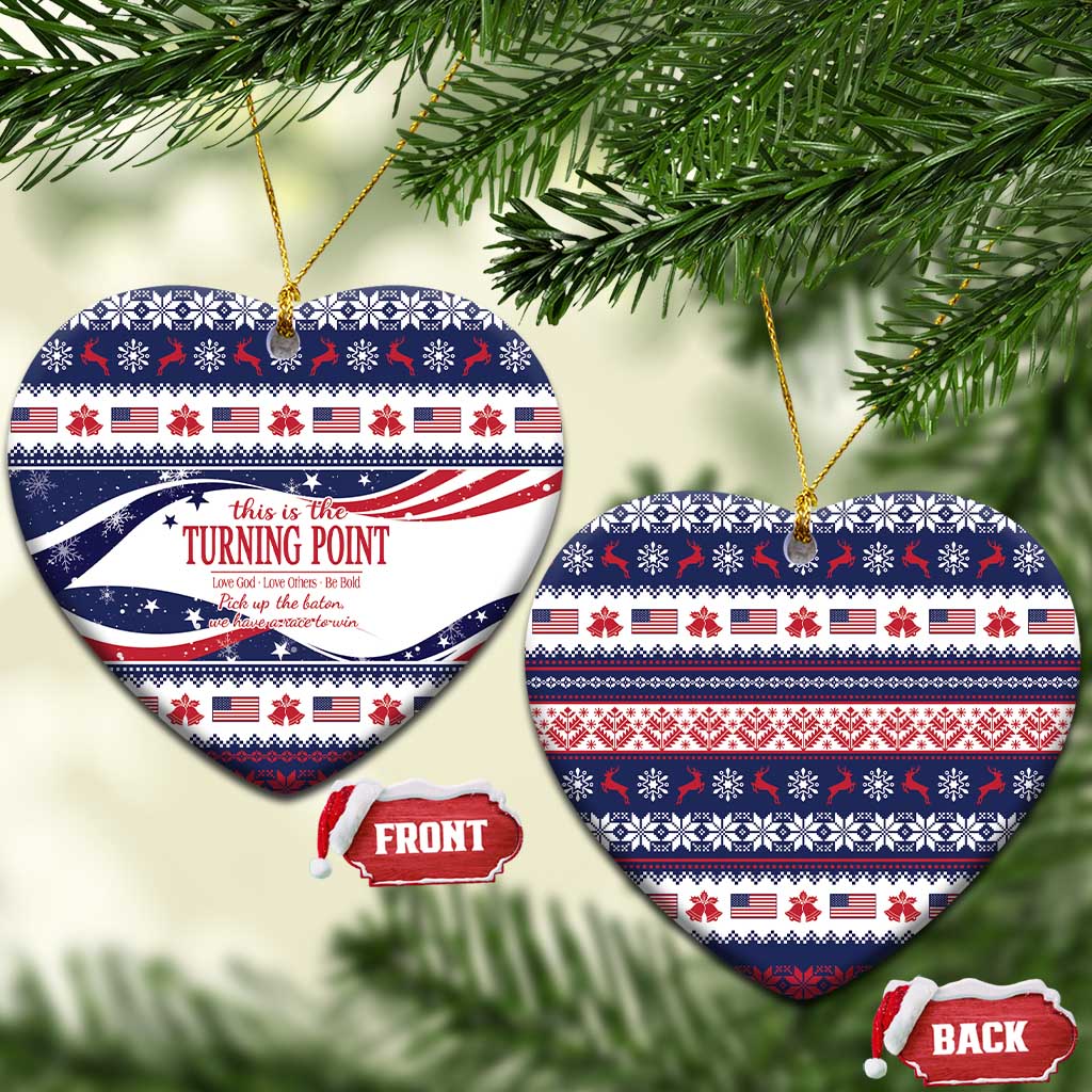This is The Turning Point Ceramic Ornament Patriotic American - Wonder Print Shop
