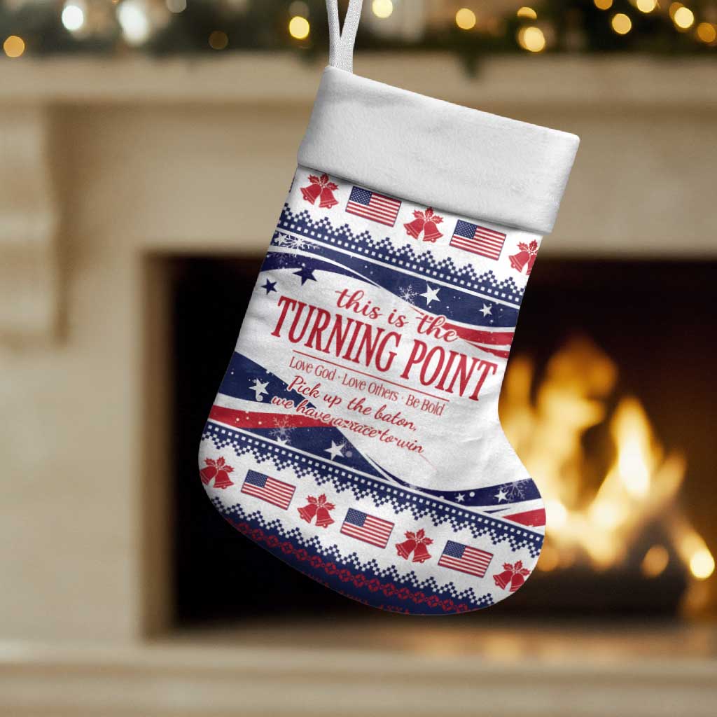This is The Turning Point Christmas Stocking Patriotic American - Wonder Print Shop