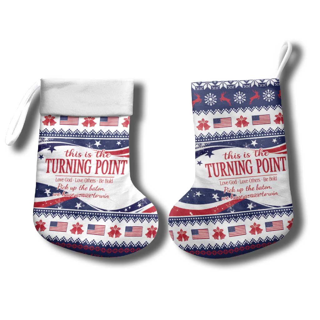 This is The Turning Point Christmas Stocking Patriotic American - Wonder Print Shop