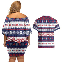 This is The Turning Point Couples Matching Off Shoulder Short Dress and Hawaiian Shirt Patriotic American - Wonder Print Shop