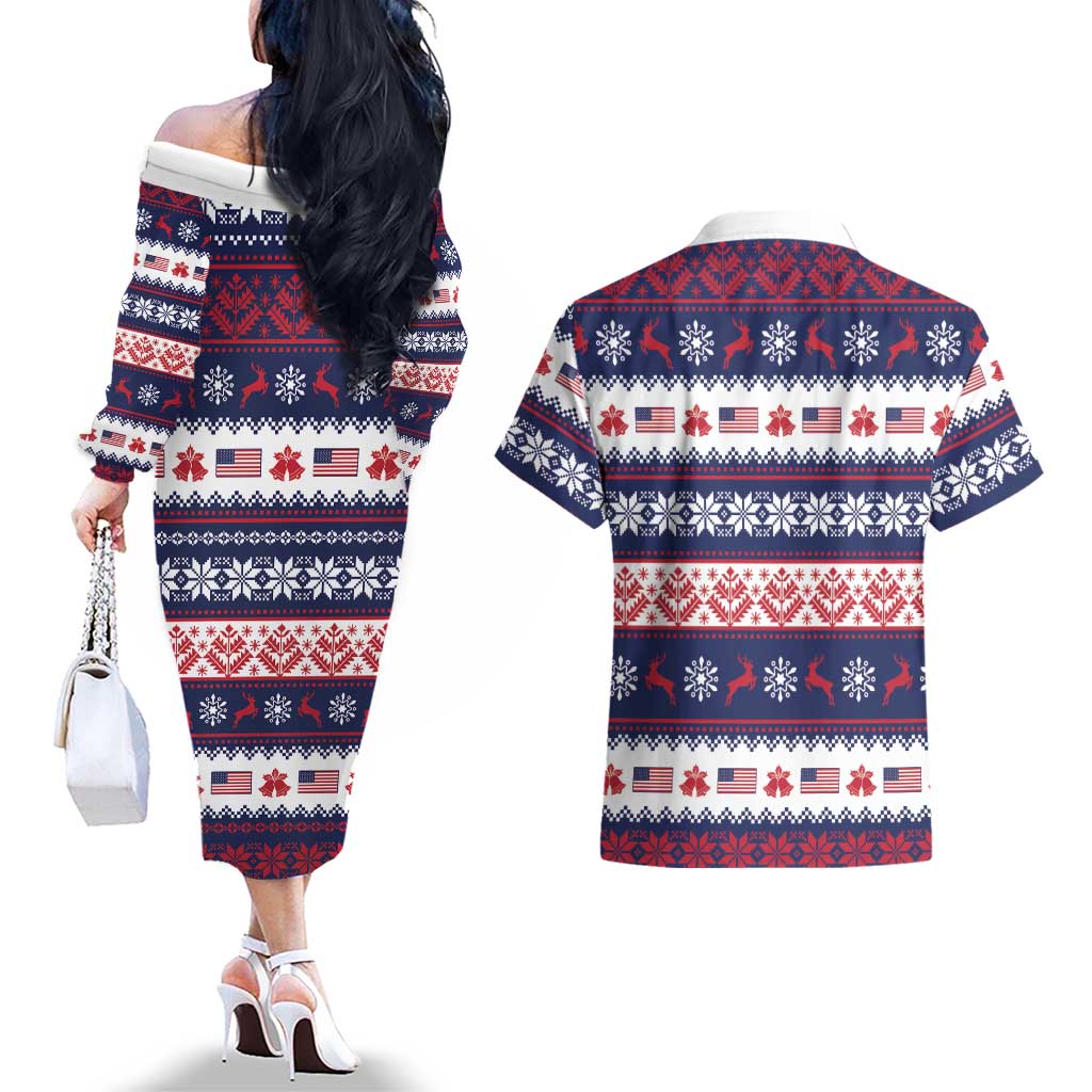 This is The Turning Point Couples Matching Off The Shoulder Long Sleeve Dress and Hawaiian Shirt Patriotic American - Wonder Print Shop
