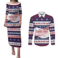 This is The Turning Point Couples Matching Puletasi and Long Sleeve Button Shirt Patriotic American - Wonder Print Shop