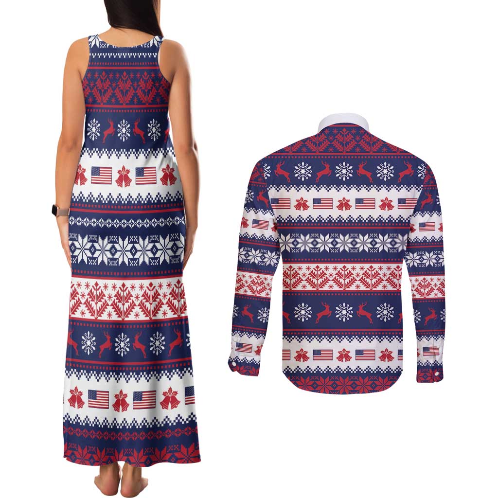 This is The Turning Point Couples Matching Tank Maxi Dress and Long Sleeve Button Shirt Patriotic American - Wonder Print Shop