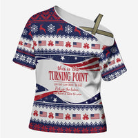 This is The Turning Point Cross Shoulder Shirt Patriotic American - Wonder Print Shop