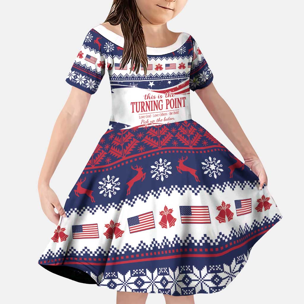This is The Turning Point Family Matching Mermaid Dress and Hawaiian Shirt Patriotic American - Wonder Print Shop