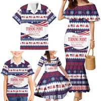 This is The Turning Point Family Matching Mermaid Dress and Hawaiian Shirt Patriotic American - Wonder Print Shop