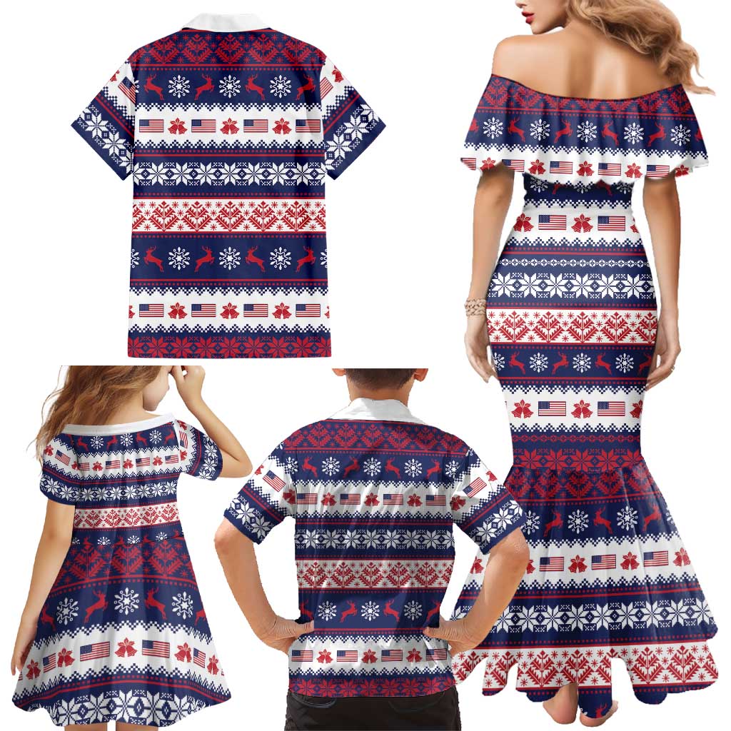 This is The Turning Point Family Matching Mermaid Dress and Hawaiian Shirt Patriotic American - Wonder Print Shop