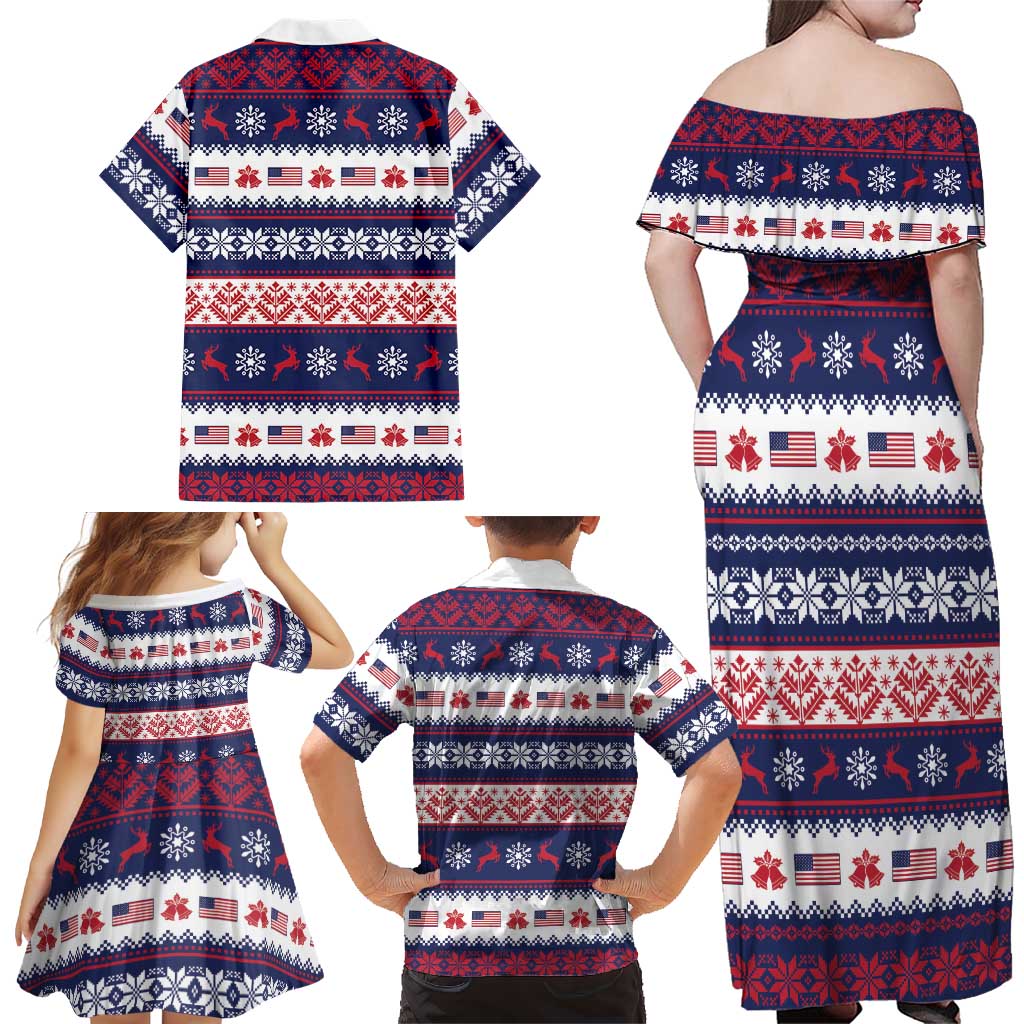 This is The Turning Point Family Matching Off Shoulder Maxi Dress and Hawaiian Shirt Patriotic American - Wonder Print Shop
