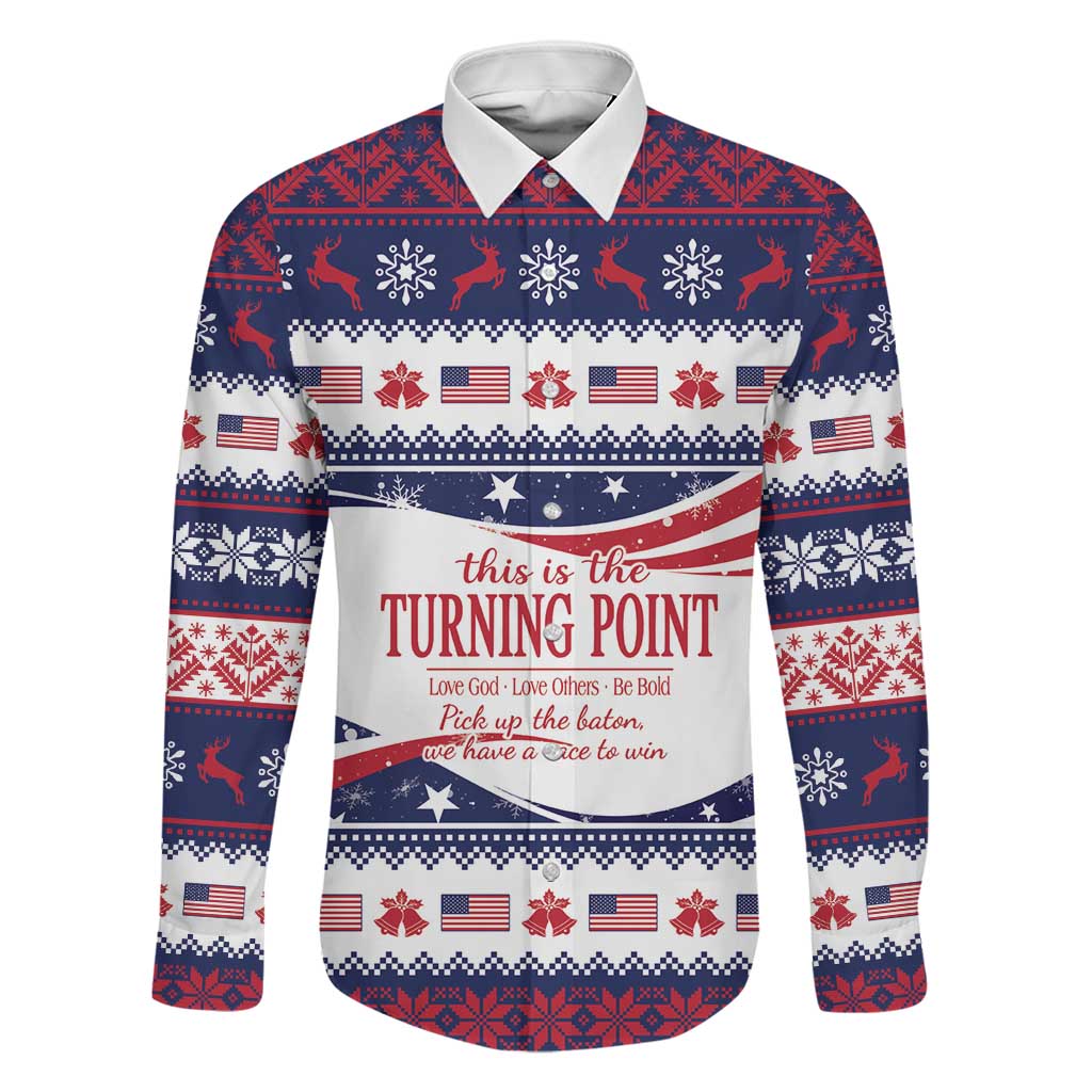 This is The Turning Point Family Matching Off Shoulder Maxi Dress and Hawaiian Shirt Patriotic American - Wonder Print Shop
