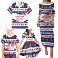 This is The Turning Point Family Matching Puletasi and Hawaiian Shirt Patriotic American - Wonder Print Shop