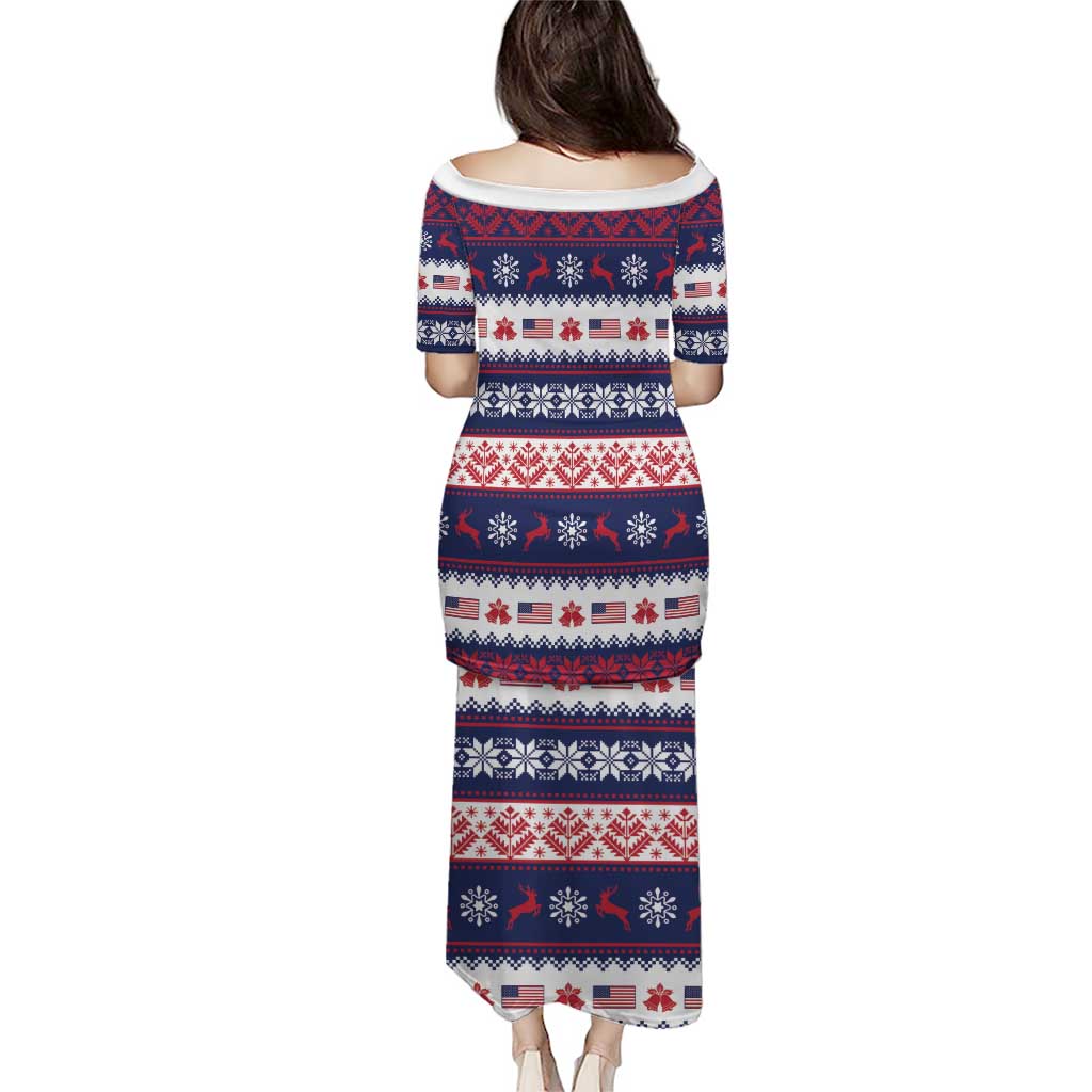 This is The Turning Point Family Matching Puletasi and Hawaiian Shirt Patriotic American - Wonder Print Shop