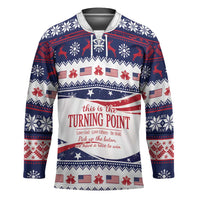 This is The Turning Point Hockey Jersey Patriotic American - Wonder Print Shop