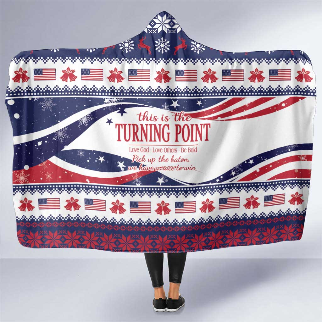 This is The Turning Point Hooded Blanket Patriotic American - Wonder Print Shop