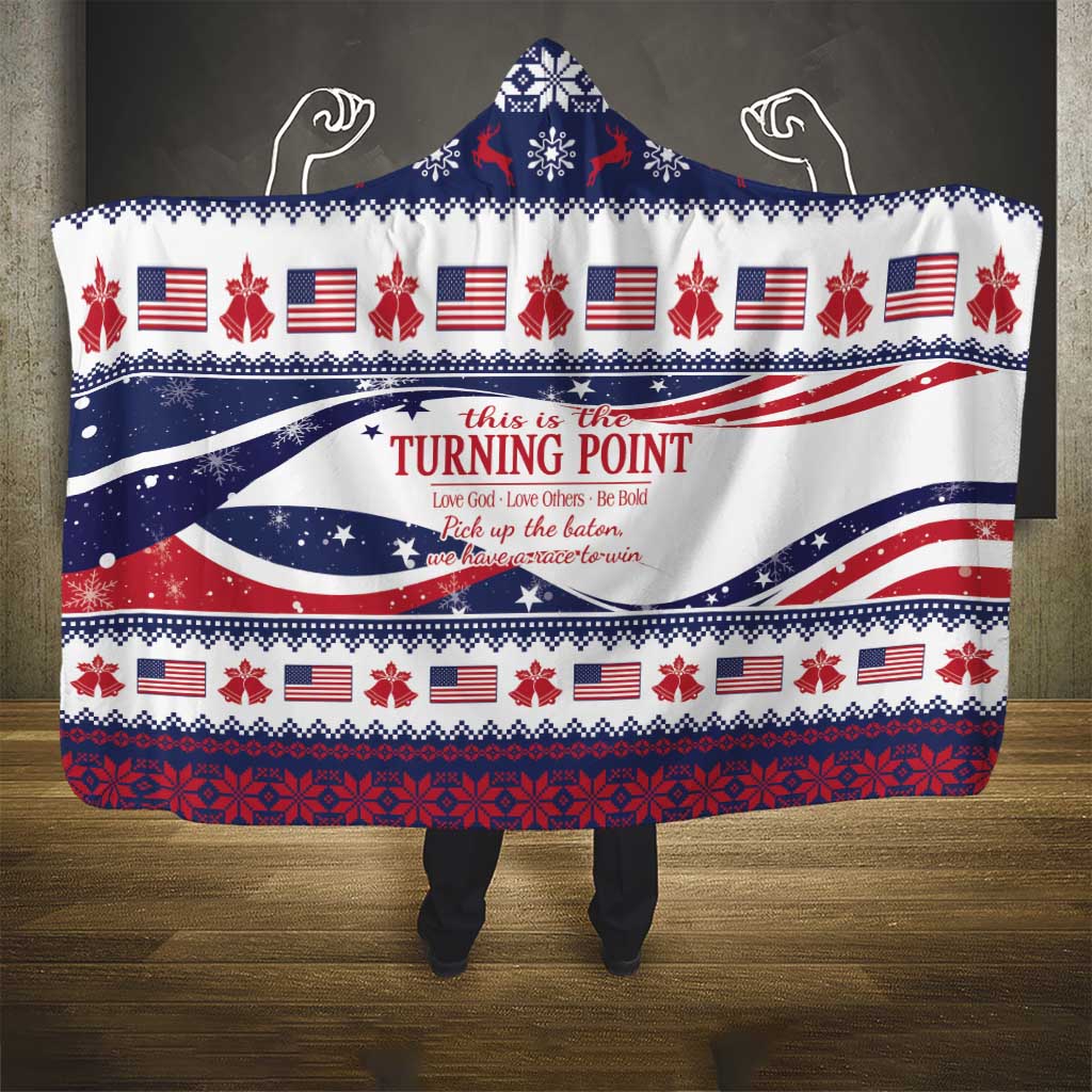 This is The Turning Point Hooded Blanket Patriotic American - Wonder Print Shop