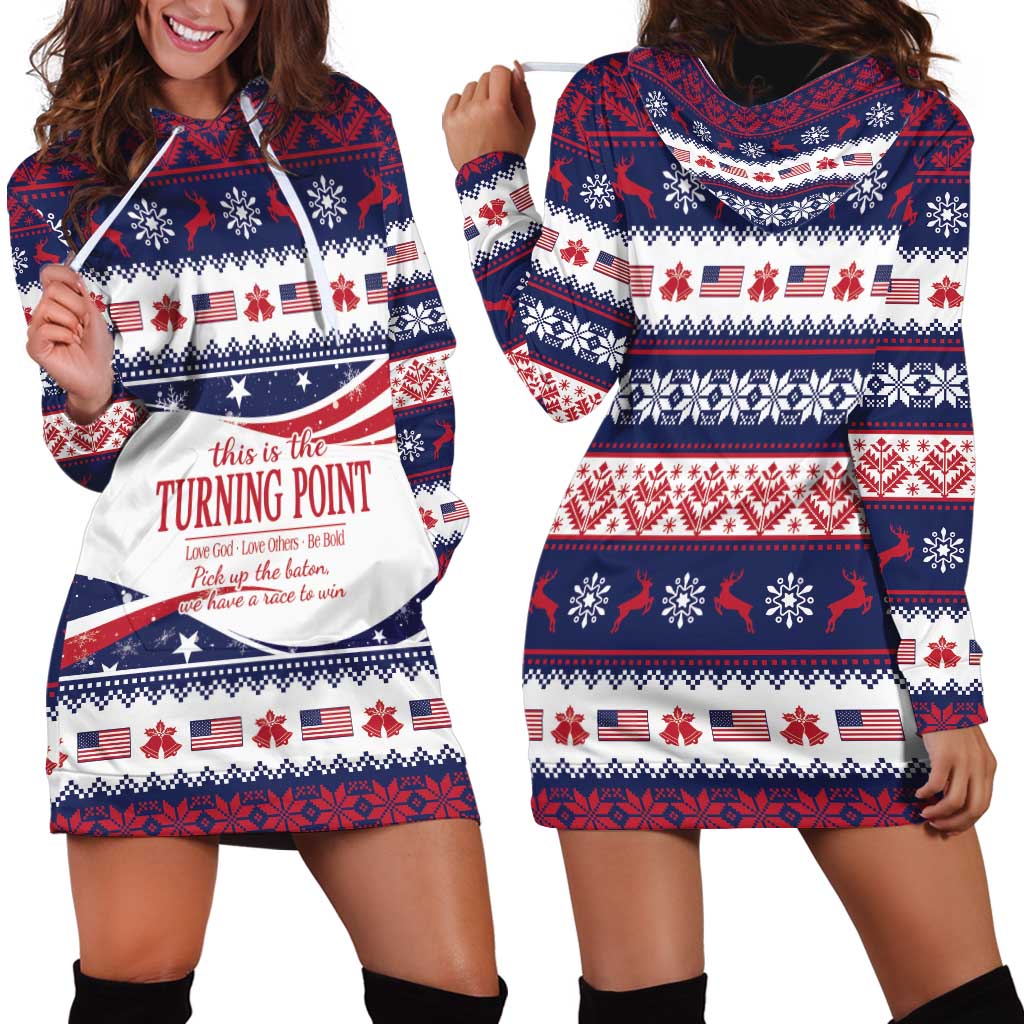 This is The Turning Point Hoodie Dress Patriotic American - Wonder Print Shop