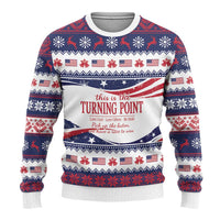 This is The Turning Point Ugly Christmas Sweater Patriotic American - Wonder Print Shop