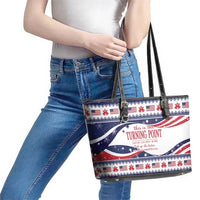 This is The Turning Point Leather Tote Bag Patriotic American - Wonder Print Shop