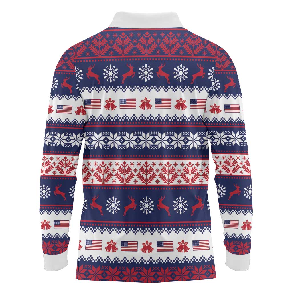 This is The Turning Point Long Sleeve Polo Shirt Patriotic American - Wonder Print Shop