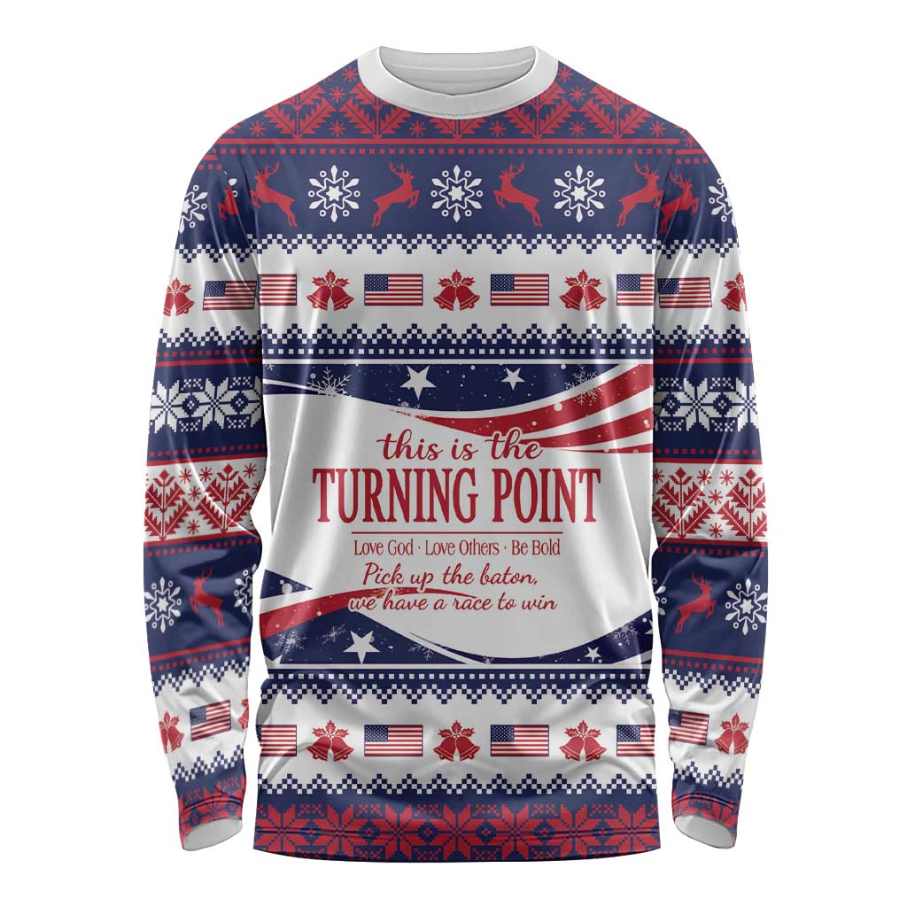 This is The Turning Point Long Sleeve Shirt Patriotic American - Wonder Print Shop