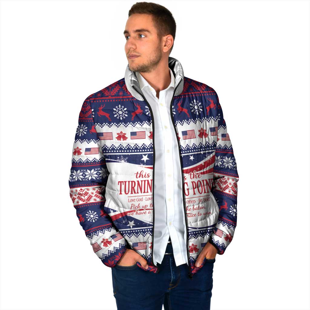 This is The Turning Point Padded Jacket Patriotic American - Wonder Print Shop