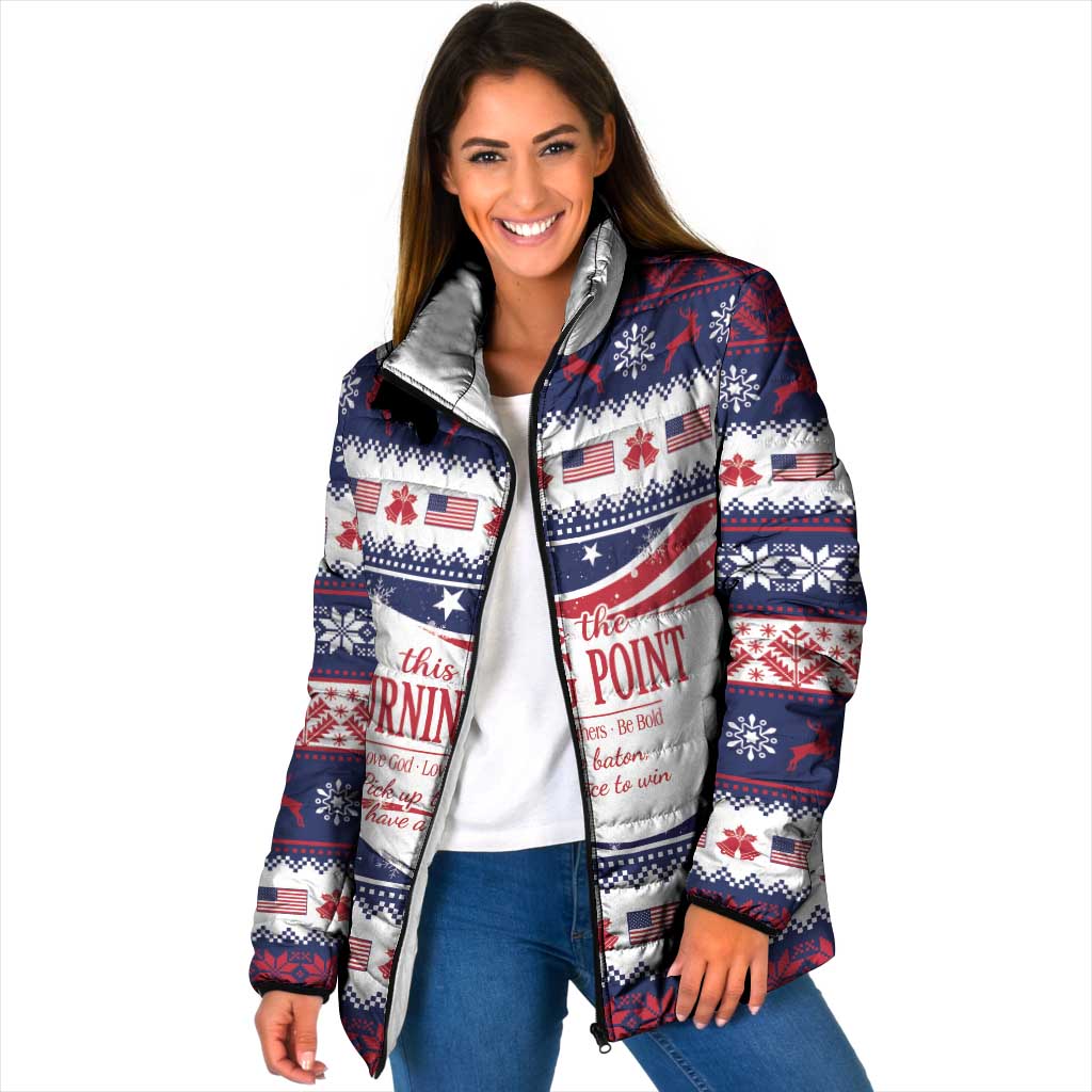 This is The Turning Point Padded Jacket Patriotic American - Wonder Print Shop