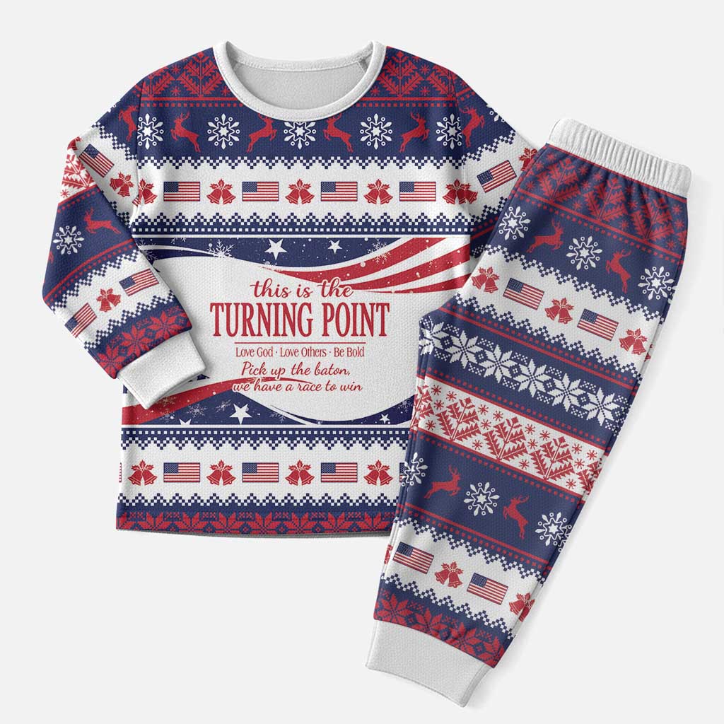 This is The Turning Point Christmas Pajama Set Patriotic American - Wonder Print Shop