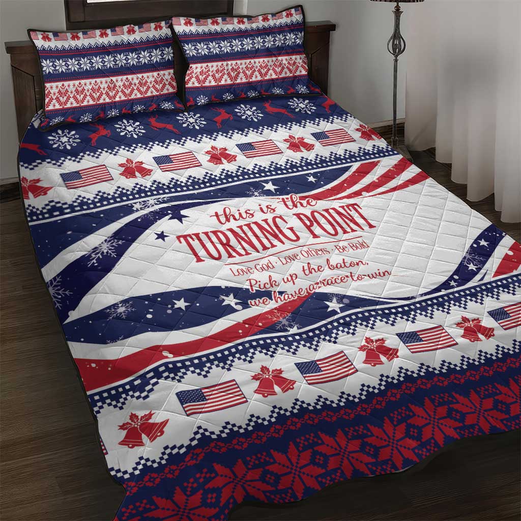 This is The Turning Point Quilt Bed Set Patriotic American - Wonder Print Shop