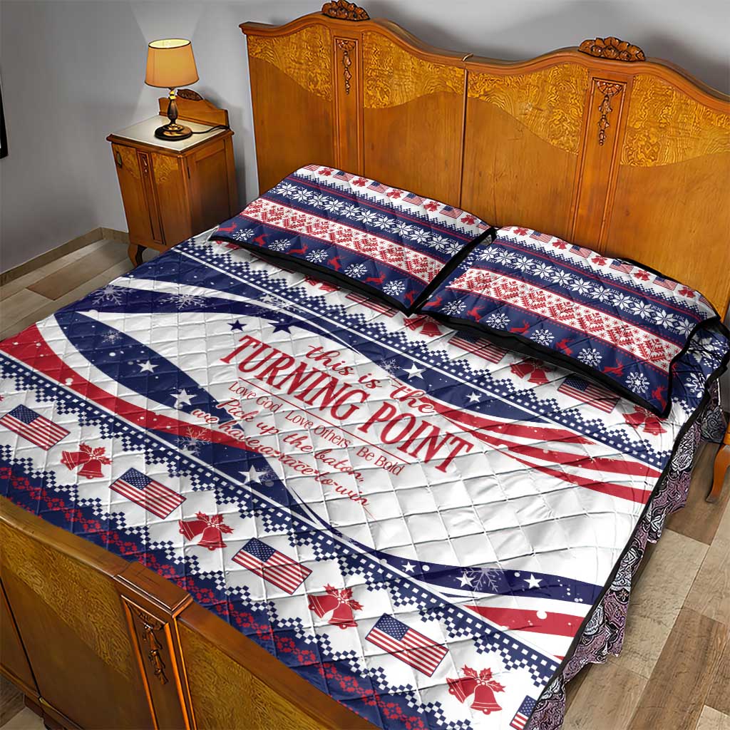 This is The Turning Point Quilt Bed Set Patriotic American - Wonder Print Shop