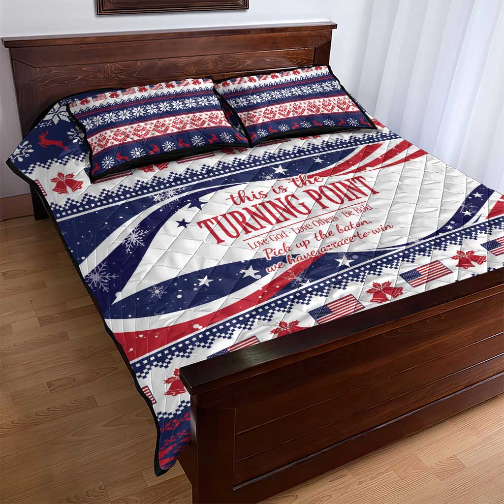 This is The Turning Point Quilt Bed Set Patriotic American - Wonder Print Shop