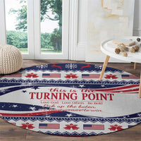 This is The Turning Point Round Carpet Patriotic American - Wonder Print Shop